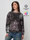 Женский свитшот / Цветочный узор