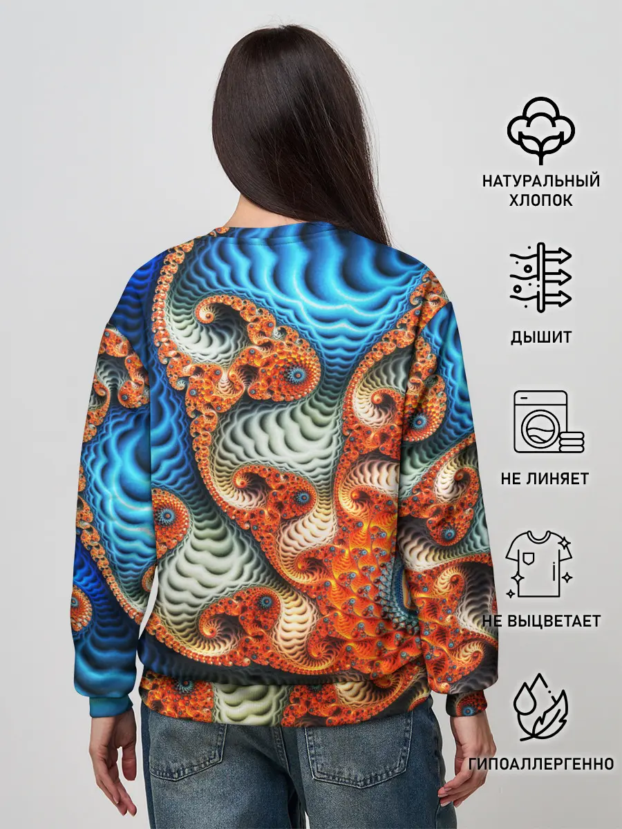 Женский свитшот / Fractal illusion