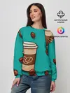 Женский свитшот / Я ЛЮБЛЮ КОФЕ | I LOVE COFFEE