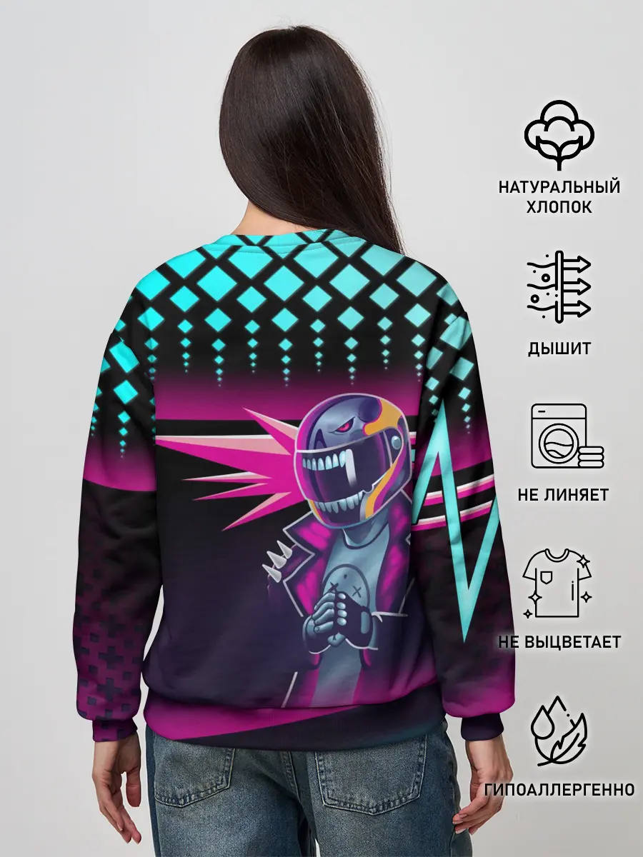 Женский свитшот / НЕОНОВЫЙ ГОНЩИК