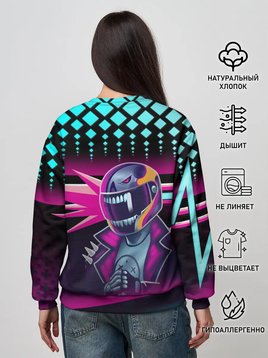 Женский свитшот / НЕОНОВЫЙ ГОНЩИК