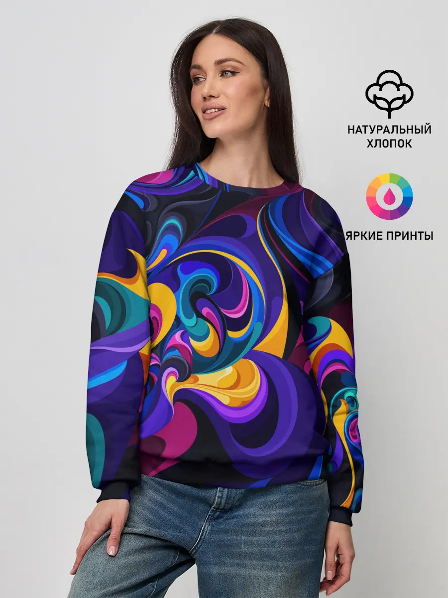 Женский свитшот / ABSTRACT COLOR