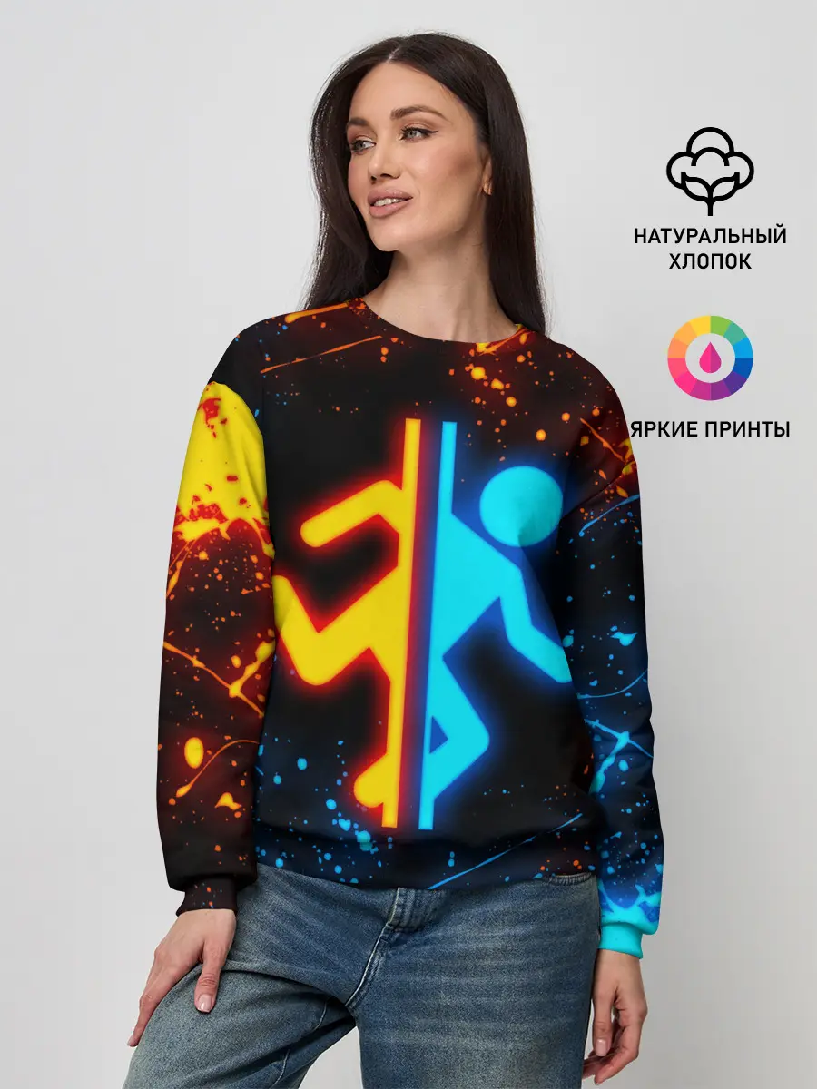 Женский свитшот / PORTAL 2 | ПОРТАЛ 2