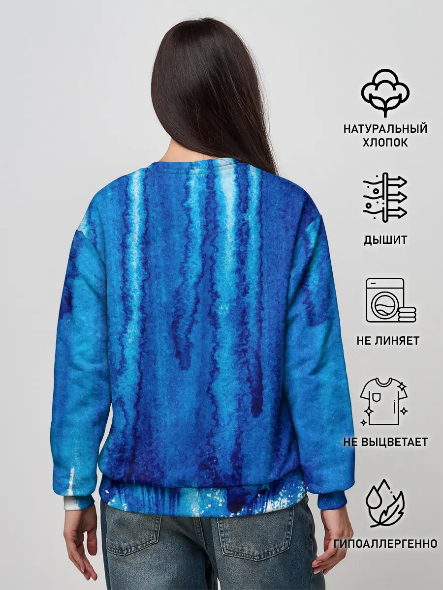 Женский свитшот / Будь в потоке