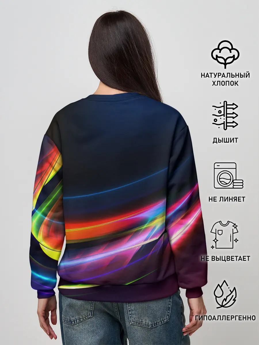 Женский свитшот / NEON STRIPES