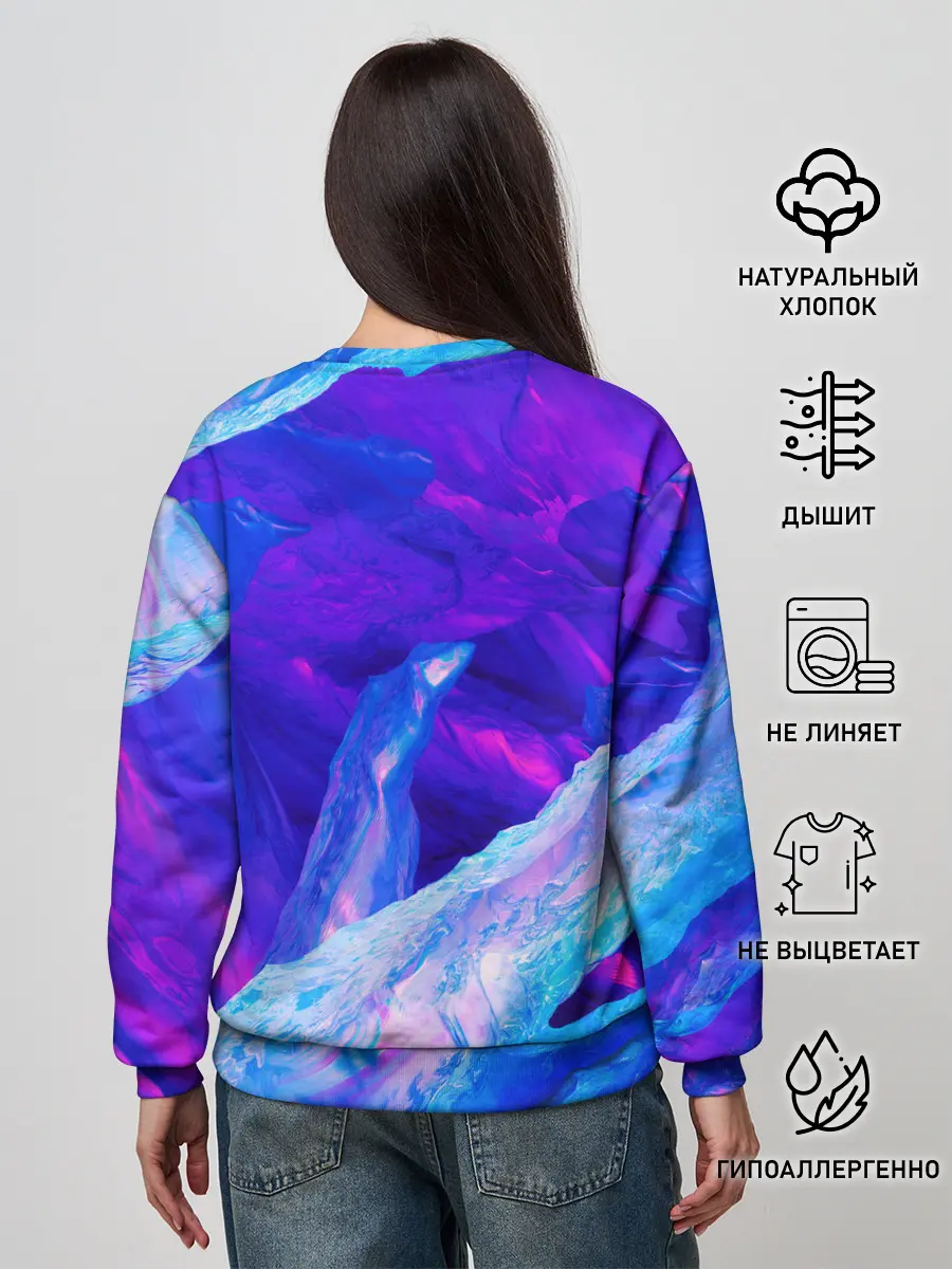 Женский свитшот / ЛЕДЯНОЙ НЕОН