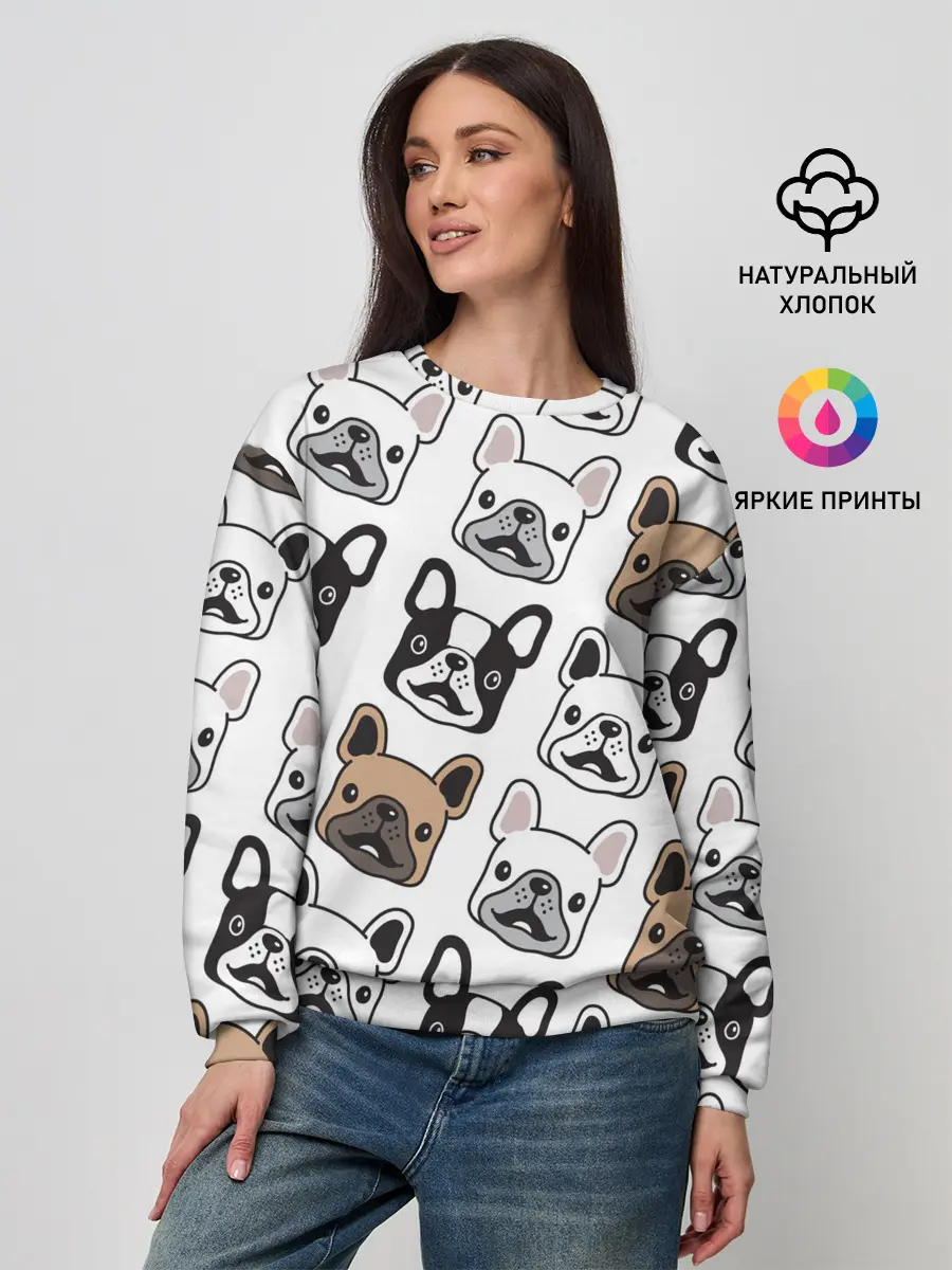 Женский свитшот / БОСТОН ТЕРЬЕР | BOSTON TERRIER