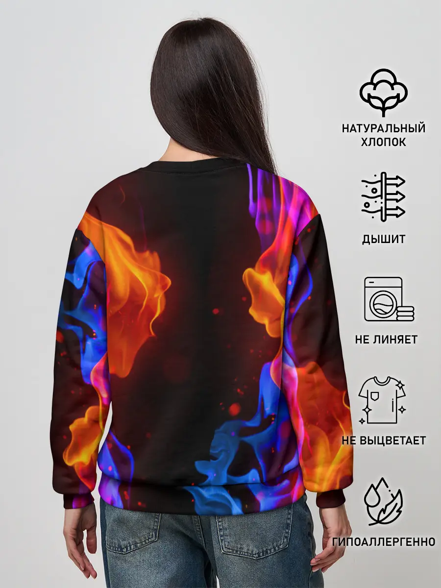 Женский свитшот / CS:GO FIRE