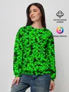 Женский свитшот / КАМУФЛЯЖ GREEN