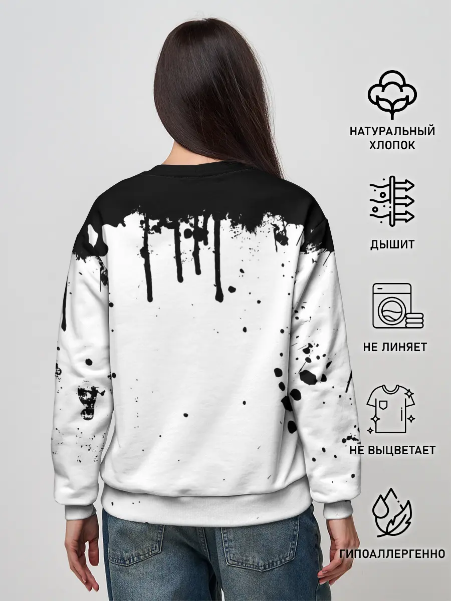 Женский свитшот / Ахегао лицо в цвете