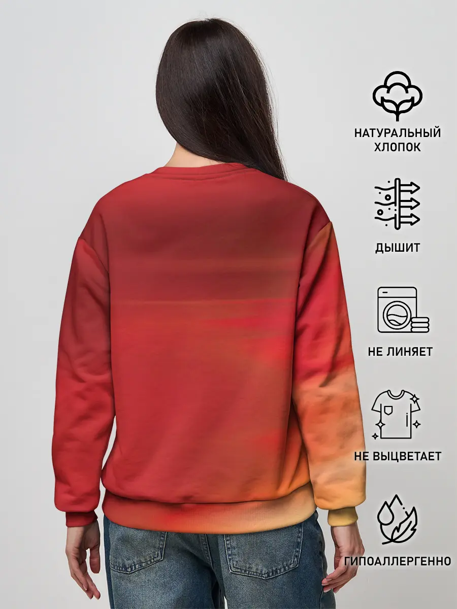 Женский свитшот / The Flash Logo Pattern