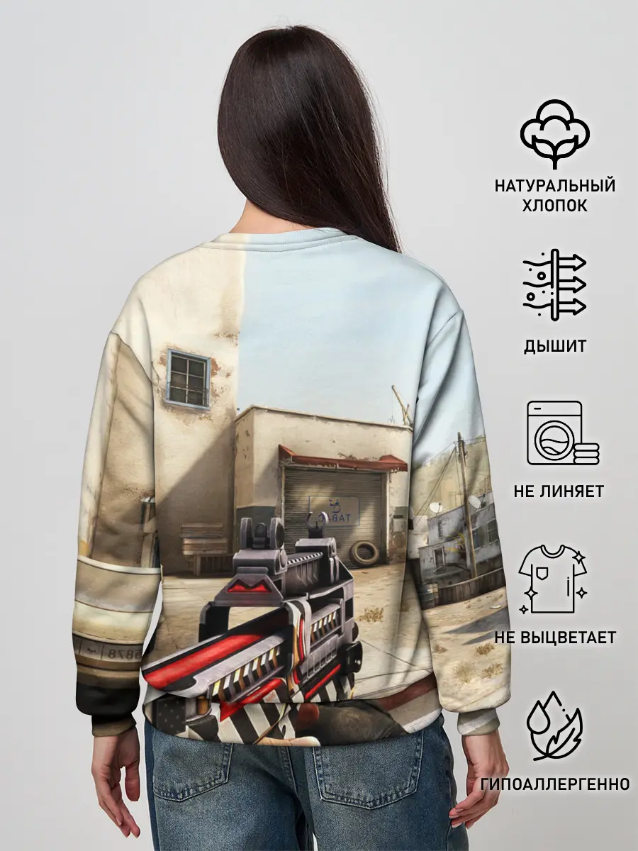 Женский свитшот / CS:GO - The Aggressor | Aгрессор