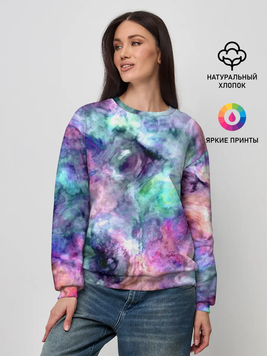 Женский свитшот / Color splashes