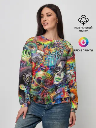 Женский свитшот / Психоделическое искусство