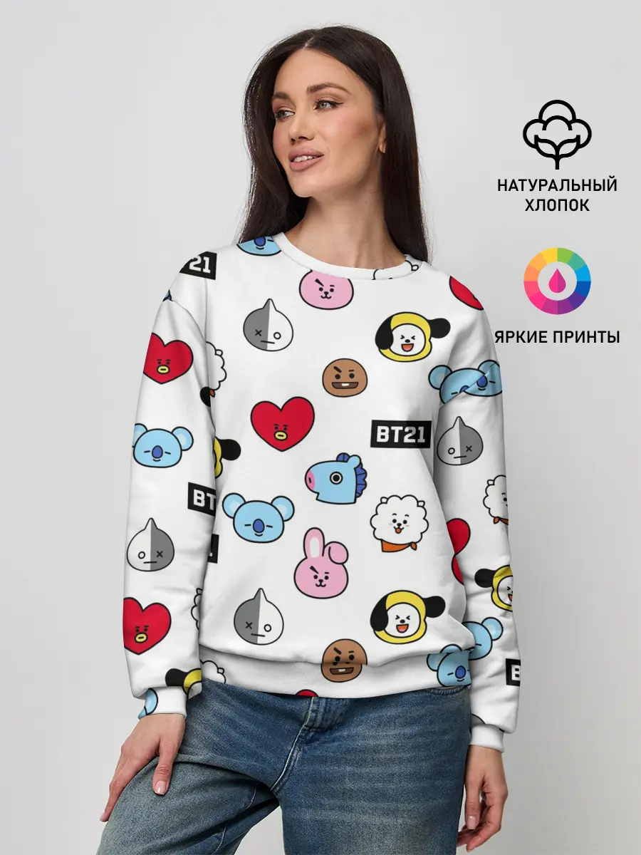 Женский свитшот / BTS | БТС | BANGTAN BOYS | BT21