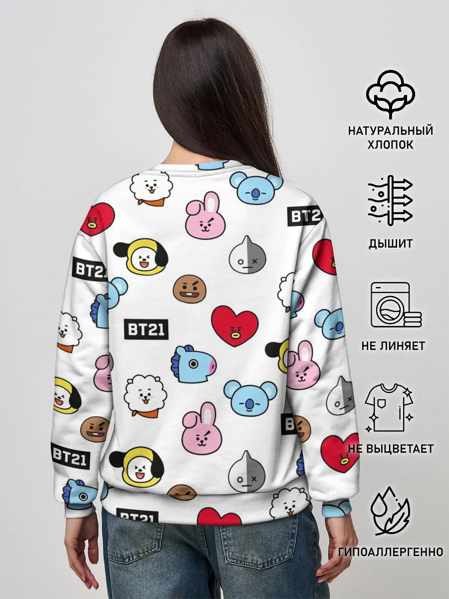 Женский свитшот / BTS | БТС | BANGTAN BOYS | BT21