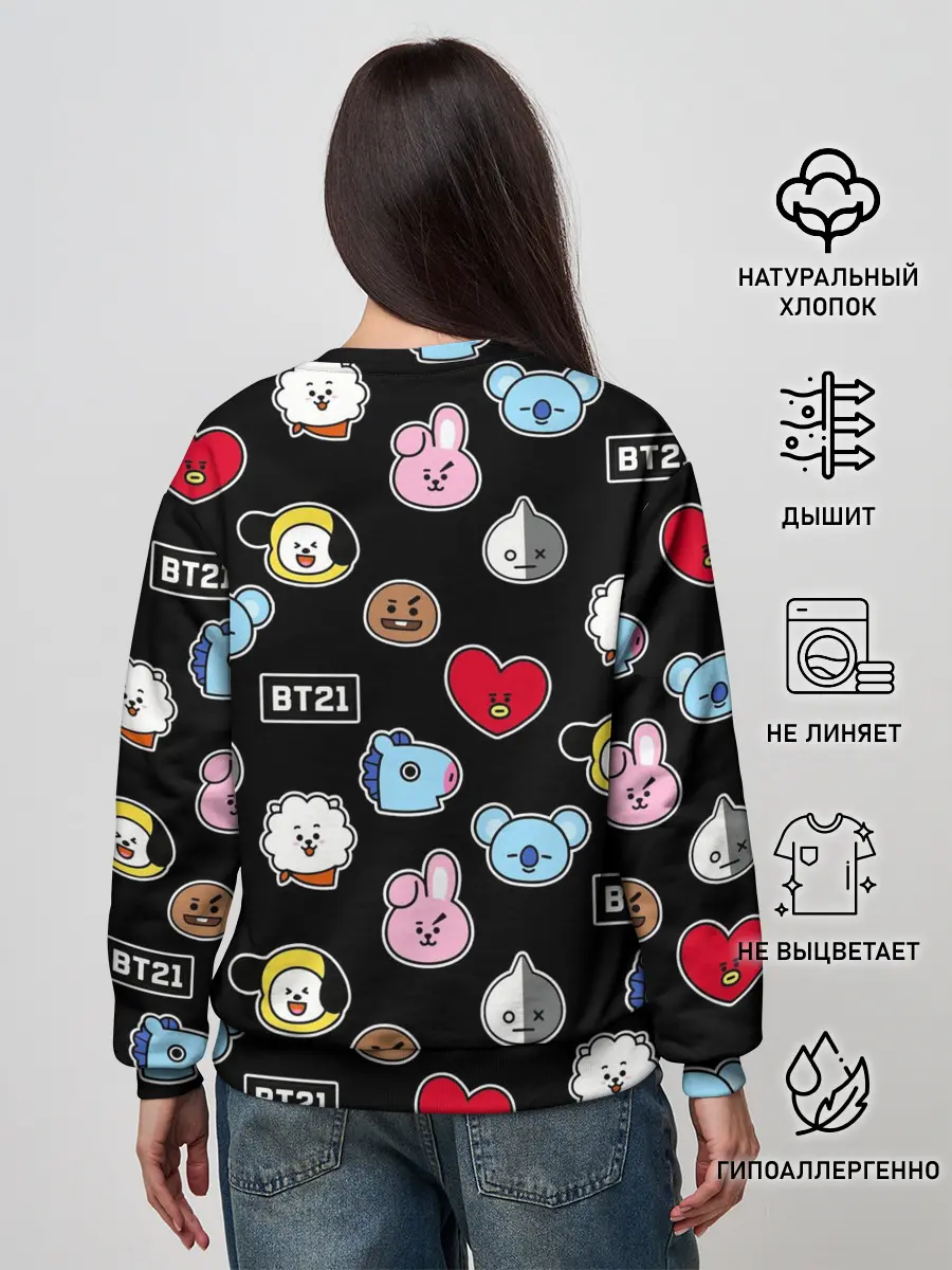 Женский свитшот / BT21 | BTS | БТС | BANGTAN BOYS