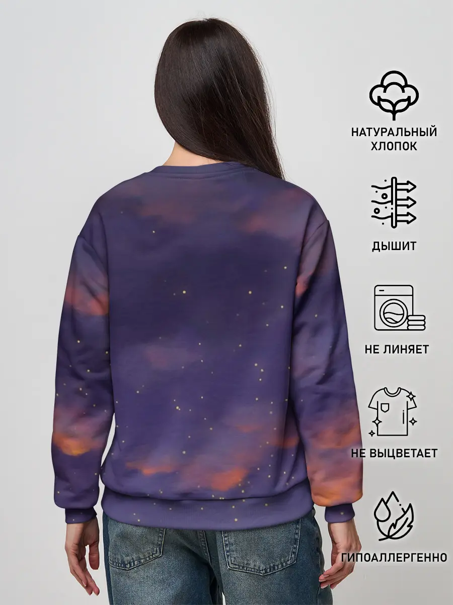 Женский свитшот / To the Moon 3D