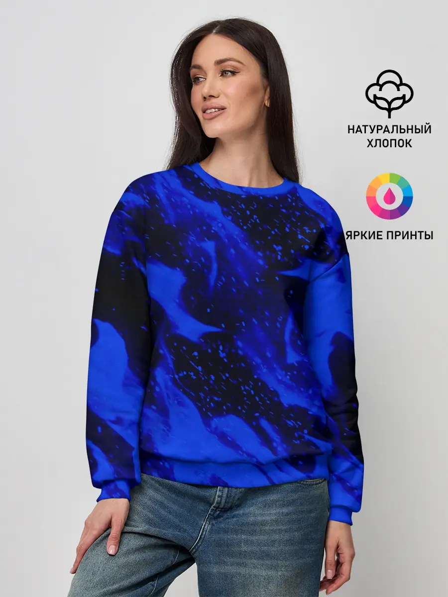 Женский свитшот / СИНИЙ ОГОНЬ