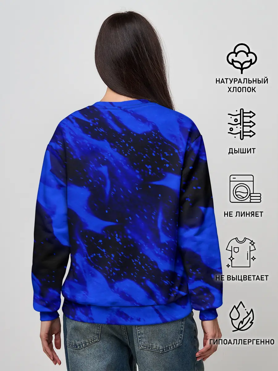 Женский свитшот / СИНИЙ ОГОНЬ