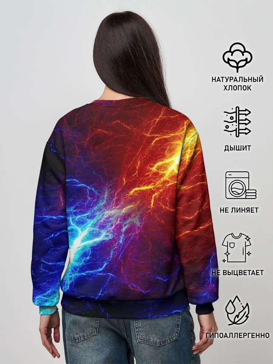 Женский свитшот / БИТВА МОЛНИЙ / BATTLE FLASH