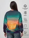 Женский свитшот / Закат Лес