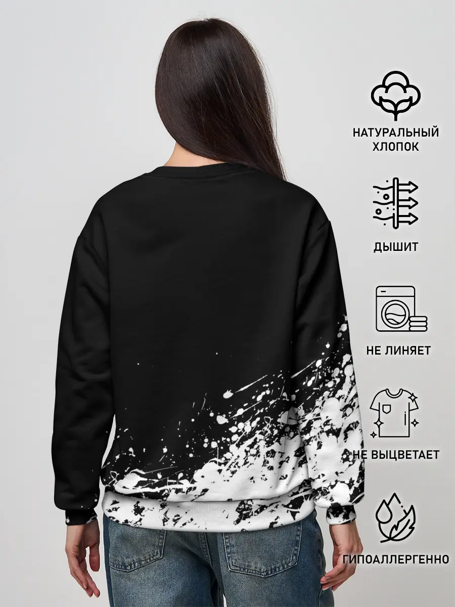 Женский свитшот / Черный Клевер
