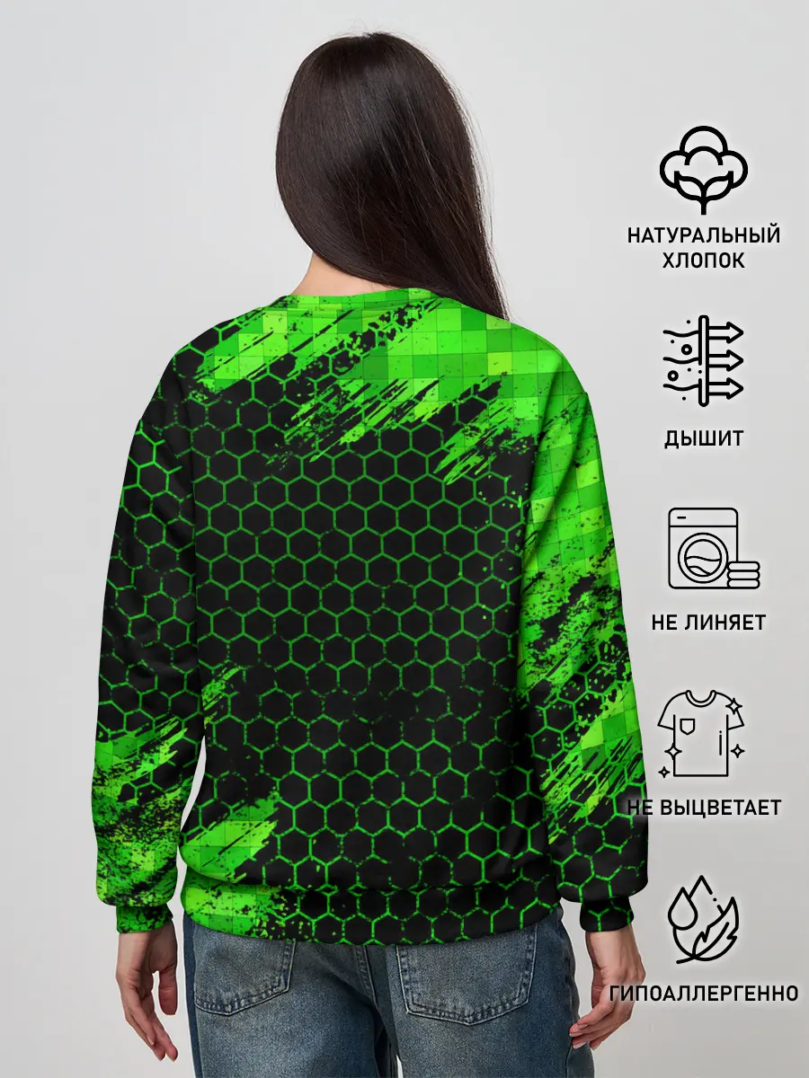 Женский свитшот / MINECRAFT CREEPER