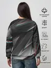Женский свитшот / GEOMETRY STRIPES GLITCH
