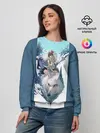 Женский свитшот / Mononoke голубое небо
