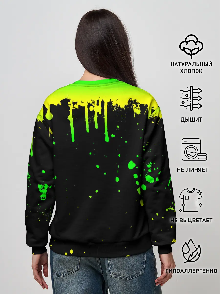 Женский свитшот / НЕОНОВЫЕ ПОДТЕКИ