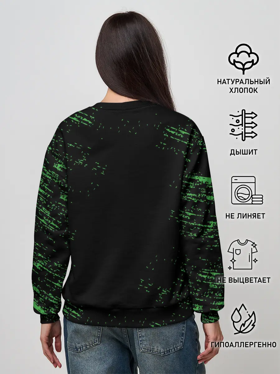 Женский свитшот / MINECRAFT CREEPER