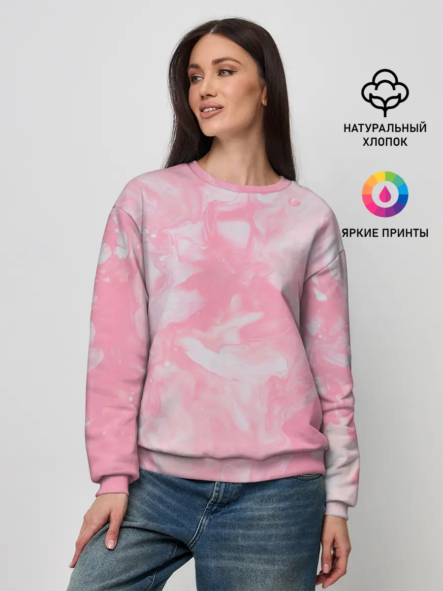 Женский свитшот / Розовая Богемия