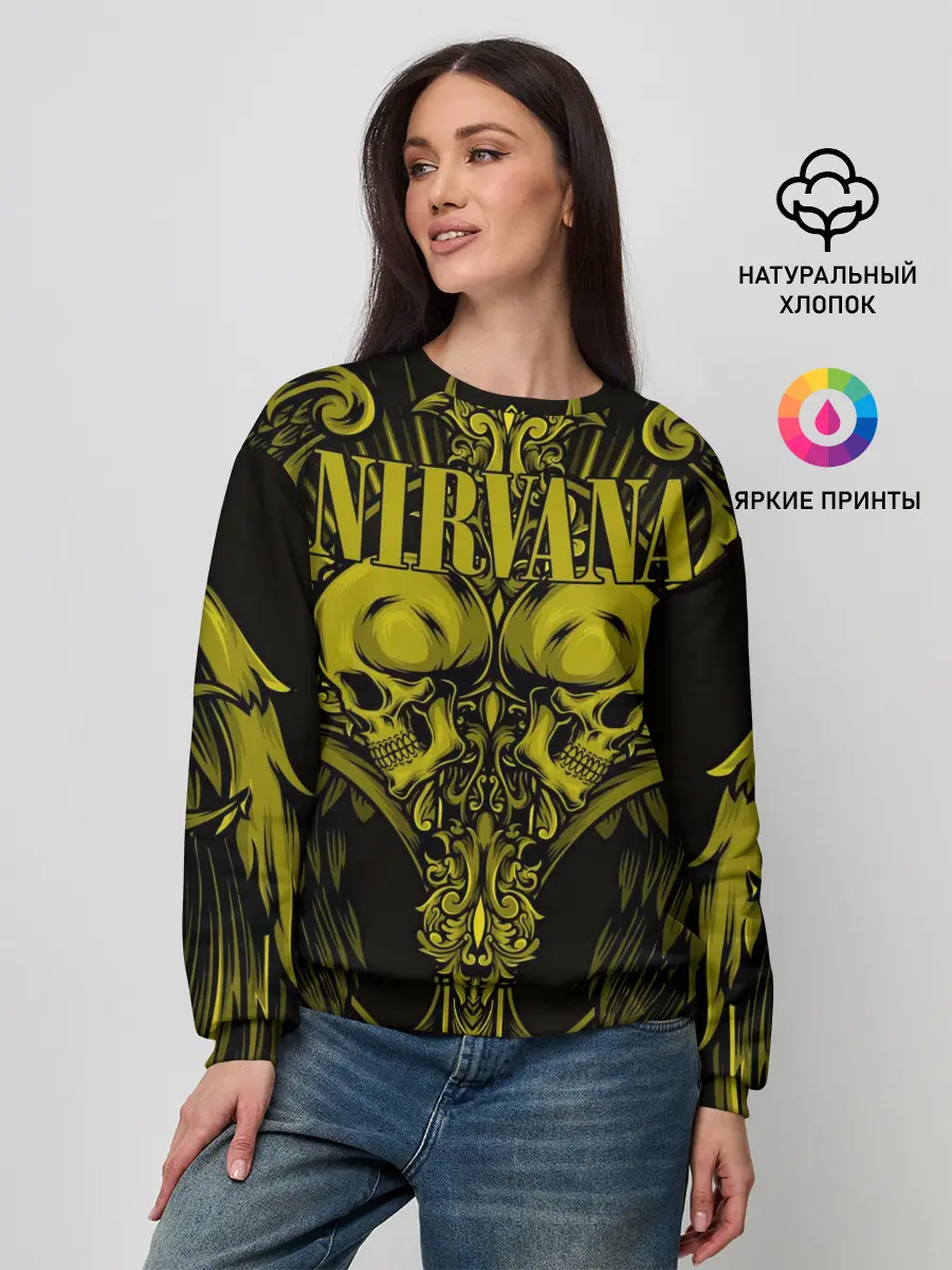 Женский свитшот / Nirvana