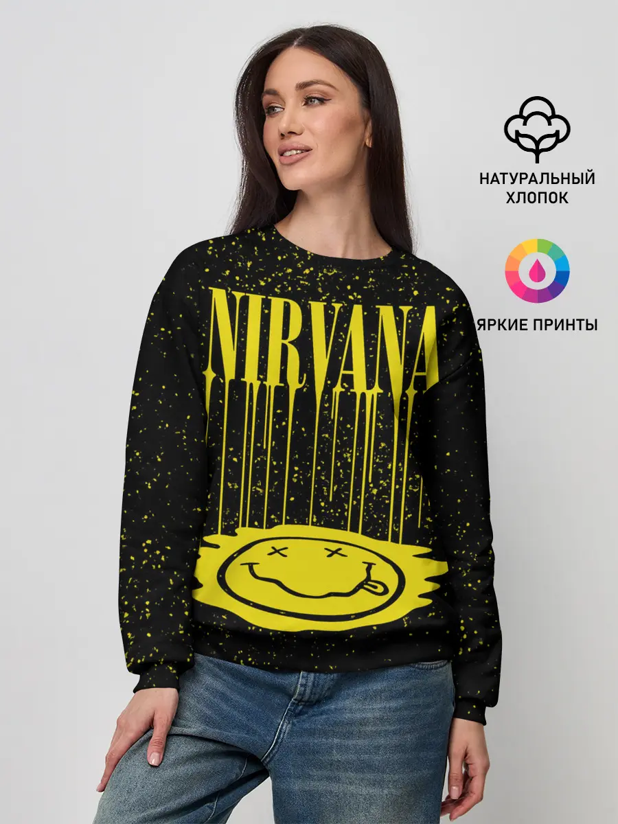 Женский свитшот / Nirvana