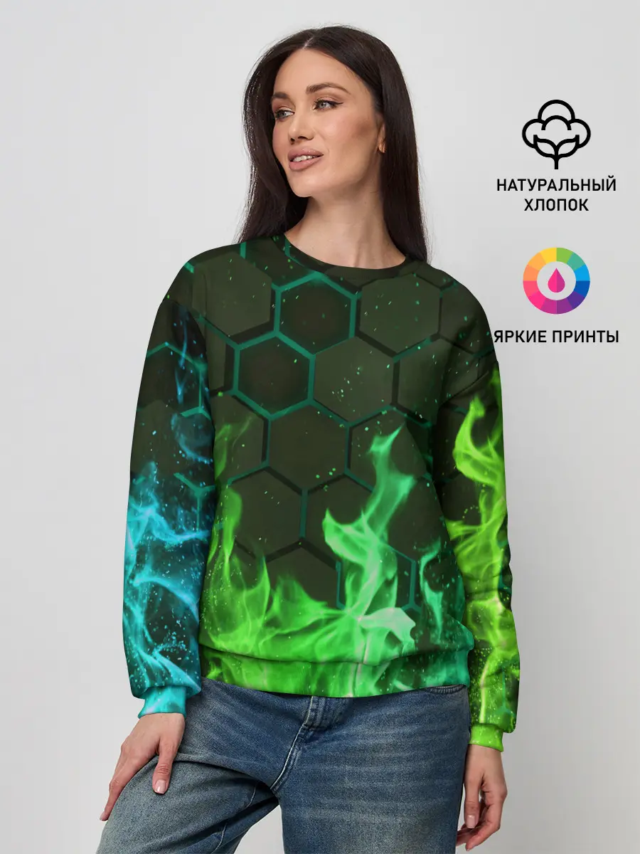 Женский свитшот / Fire