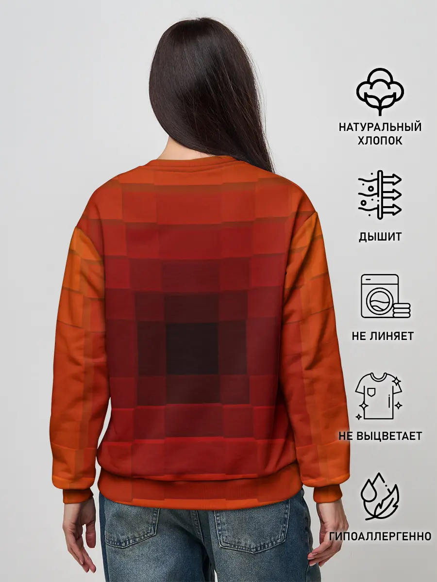 Женский свитшот / оптическая иллюзия