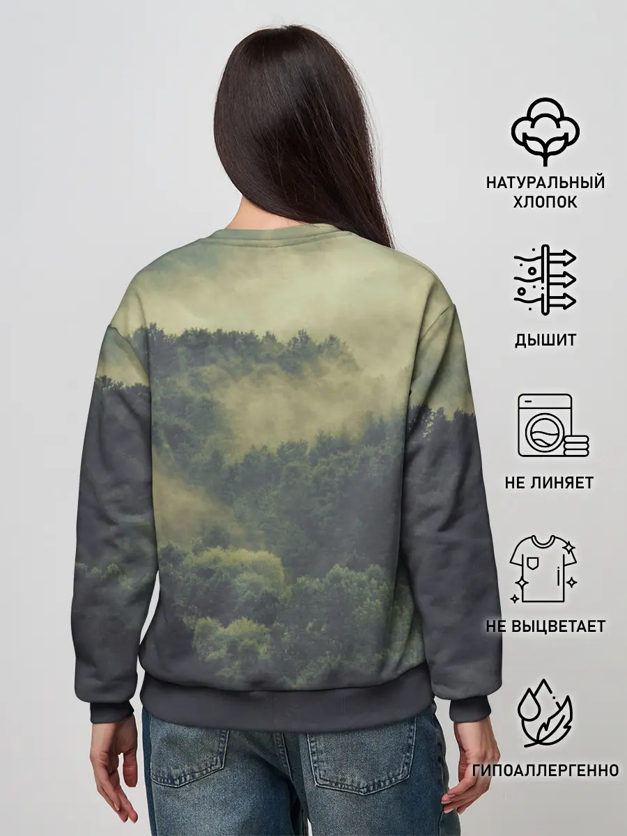 Женский свитшот / Лес мой храм