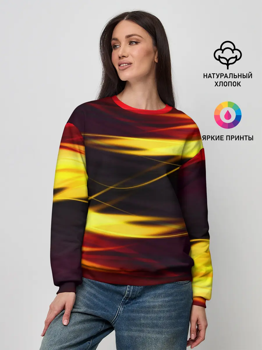 Женский свитшот / Языки Пламени