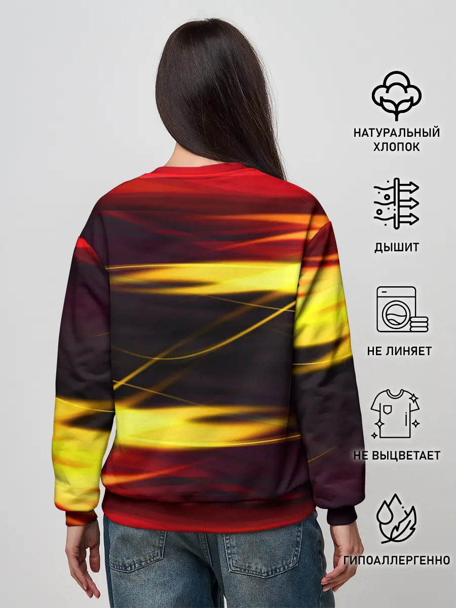 Женский свитшот / Языки Пламени