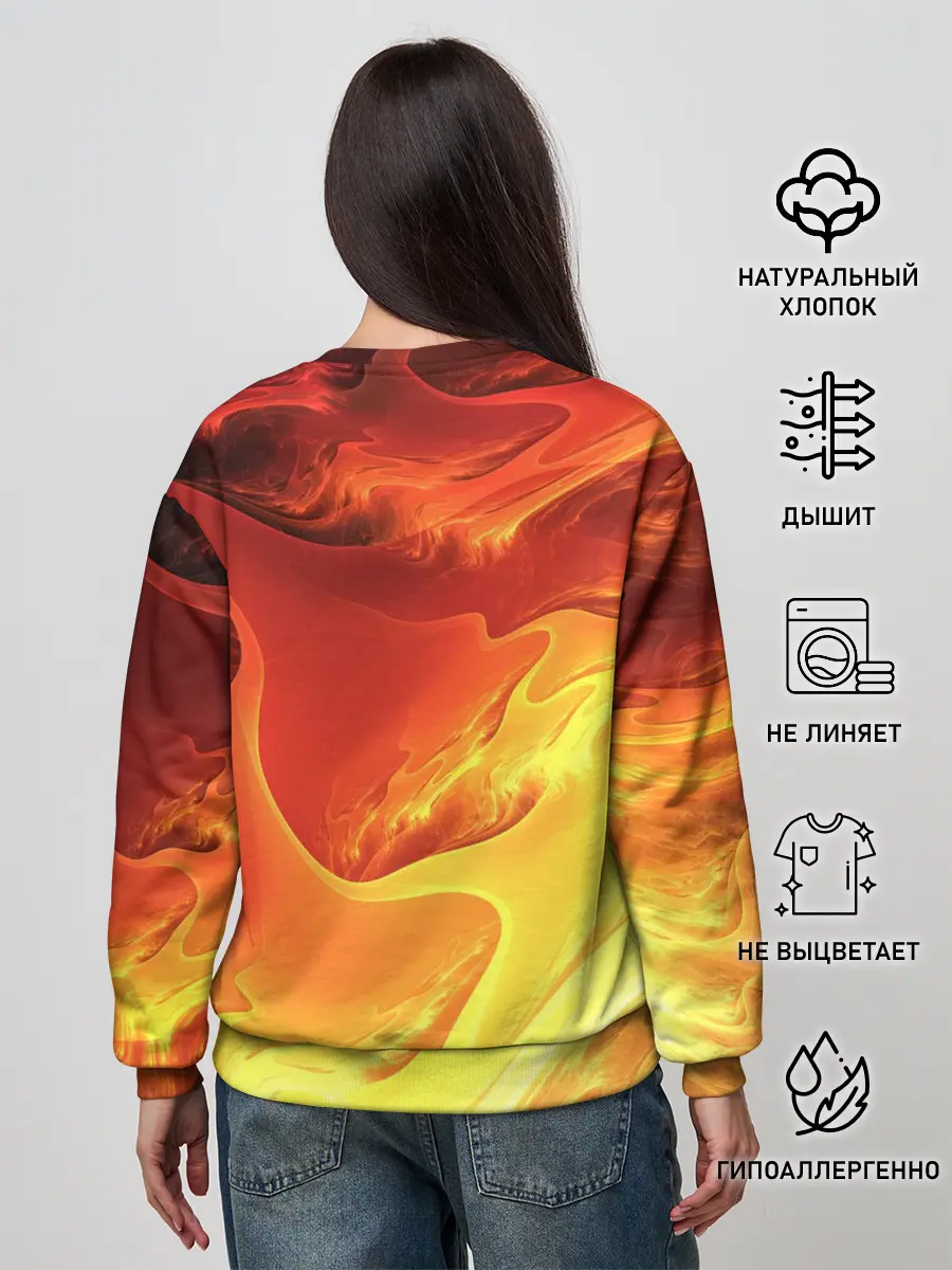 Женский свитшот / MINECRAFT | ЛАВА