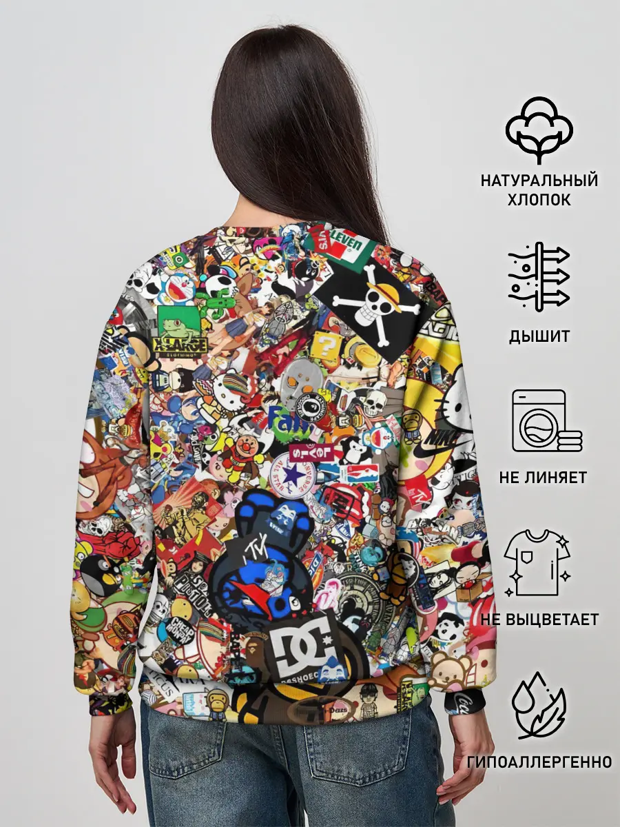 Женский свитшот / Стикеры