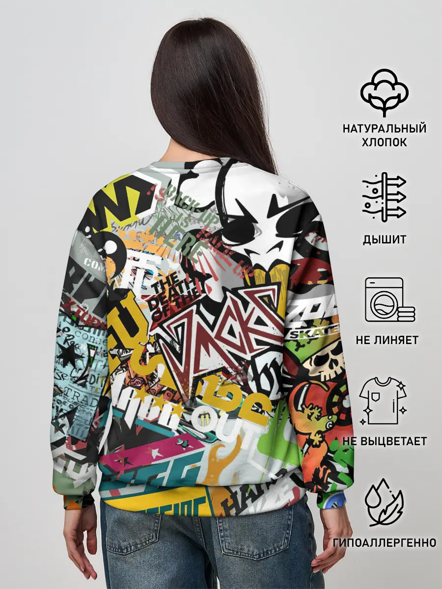 Женский свитшот / Стикеры