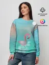Женский свитшот / Фламинго
