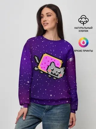 Женский свитшот / Nyan Cat