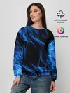 Женский свитшот / BLUE FIRE FLAME
