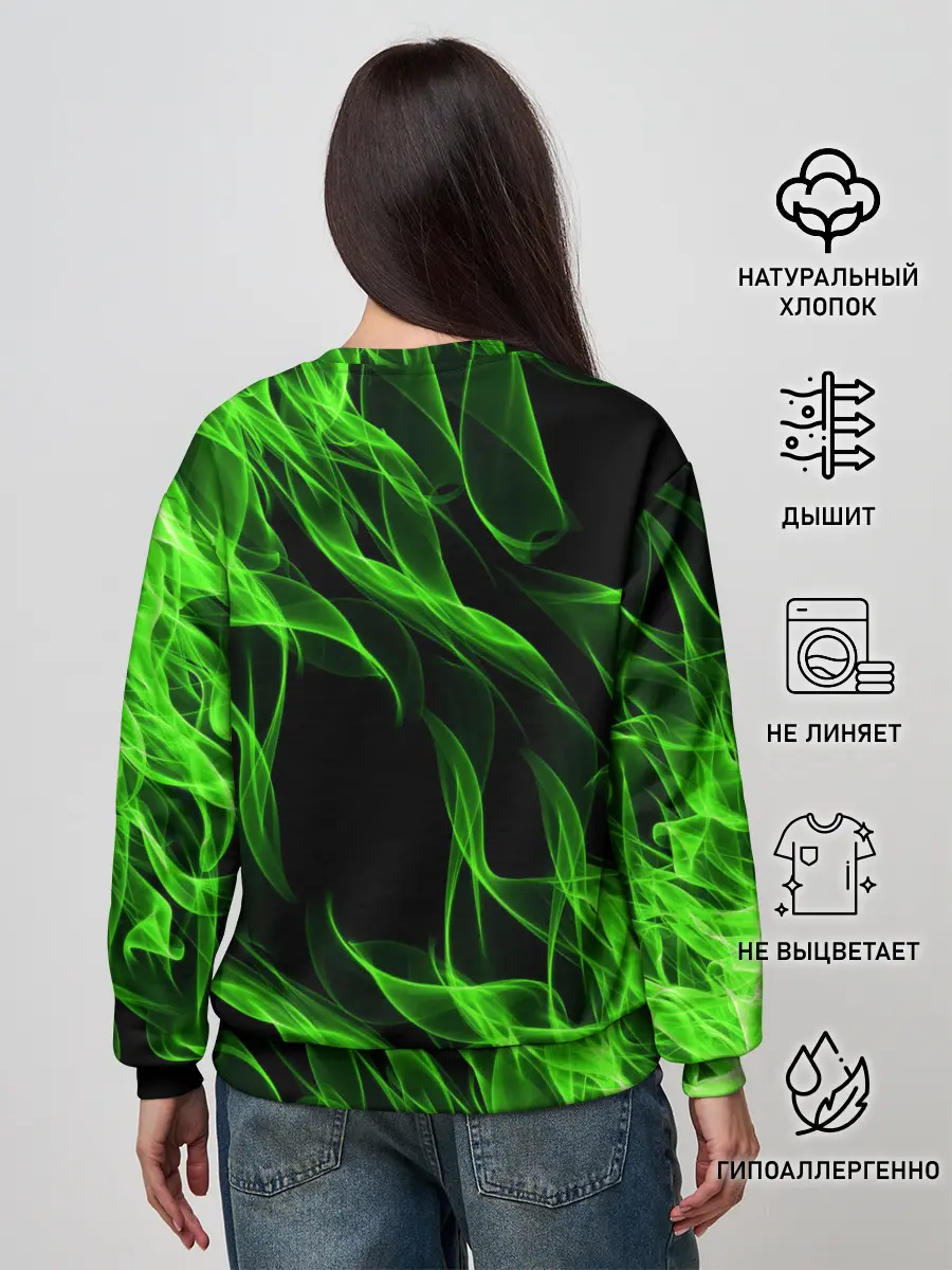 Женский свитшот / TOXIC FLAME