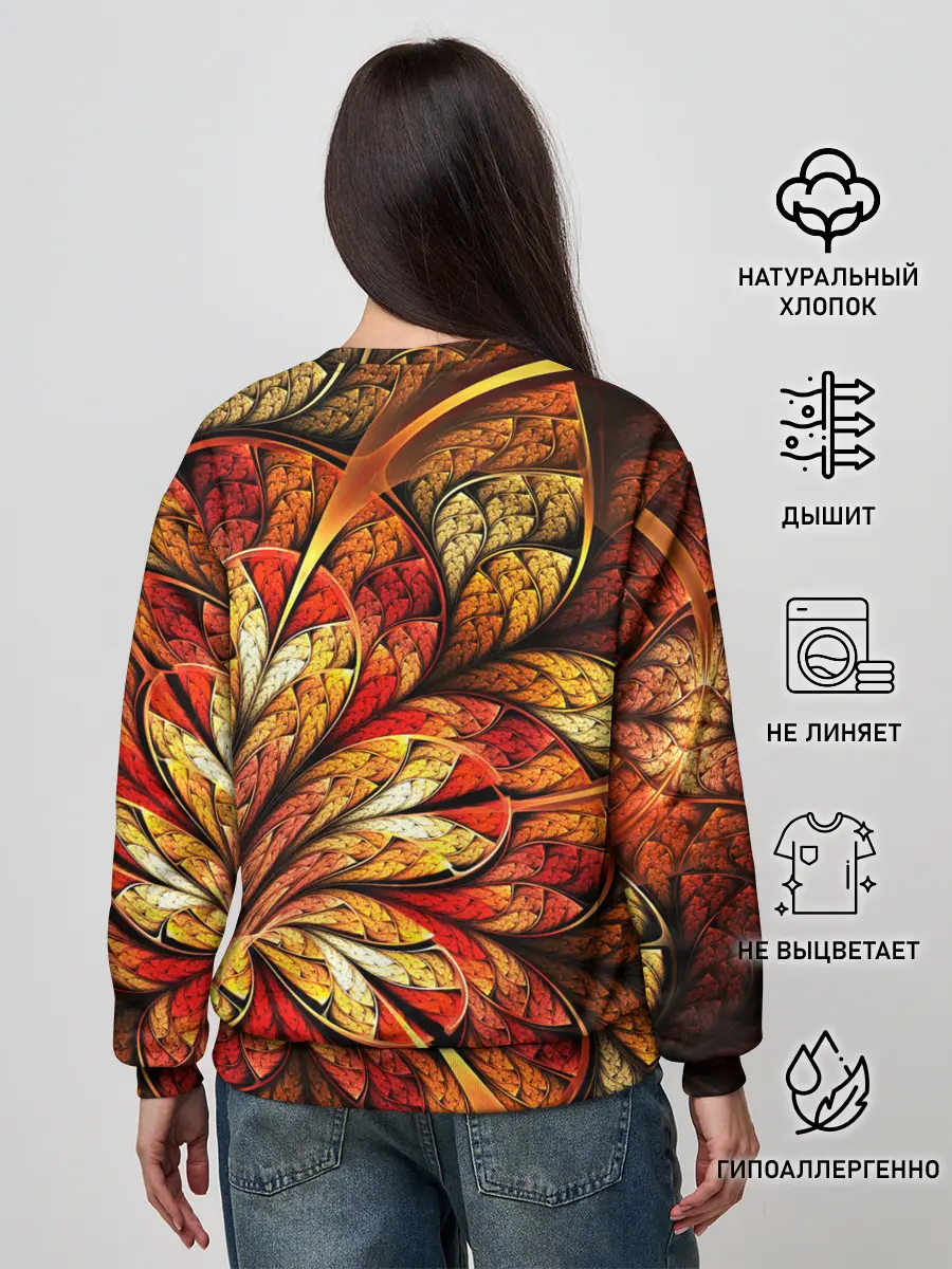 Женский свитшот / ФРАКТАЛЬНЫЙ УЗОР