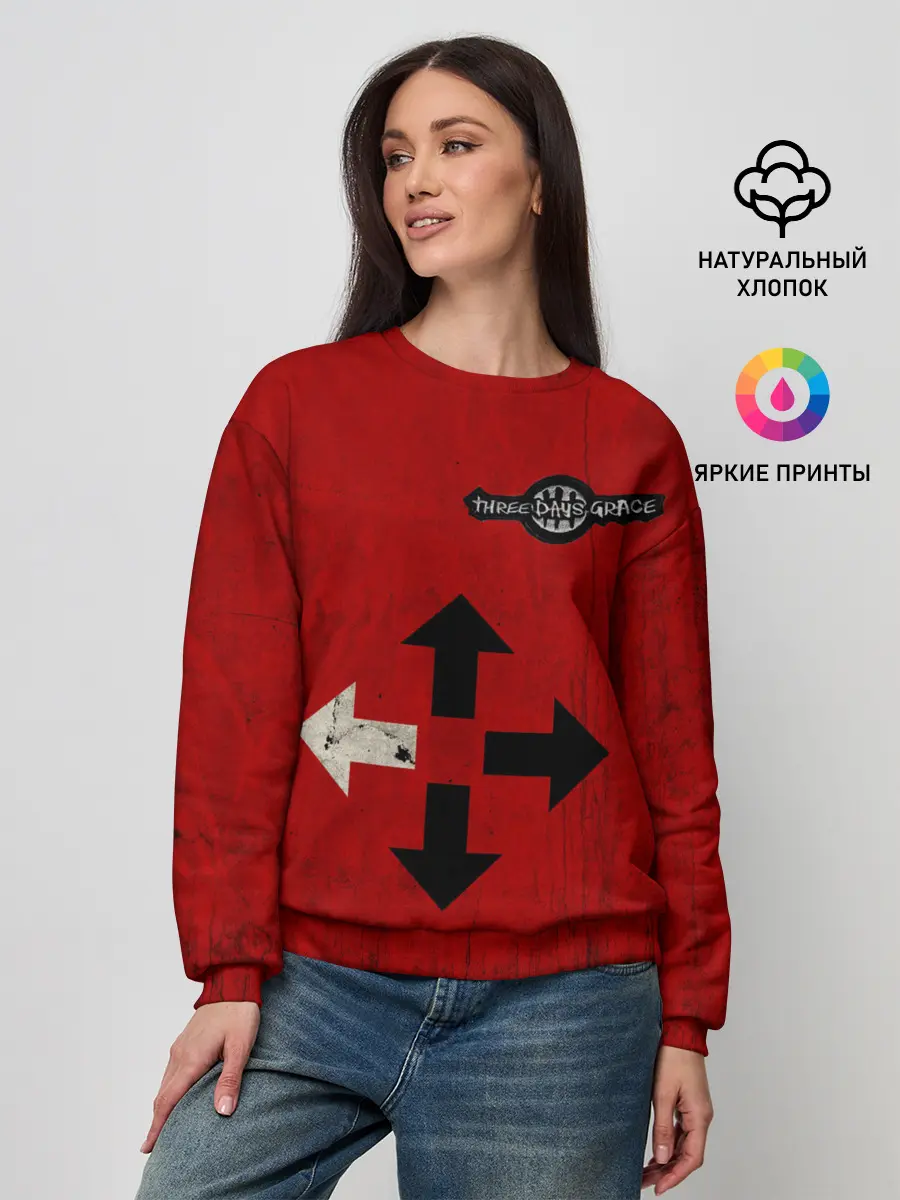 Женский свитшот / THREE DAYS GRACE RED