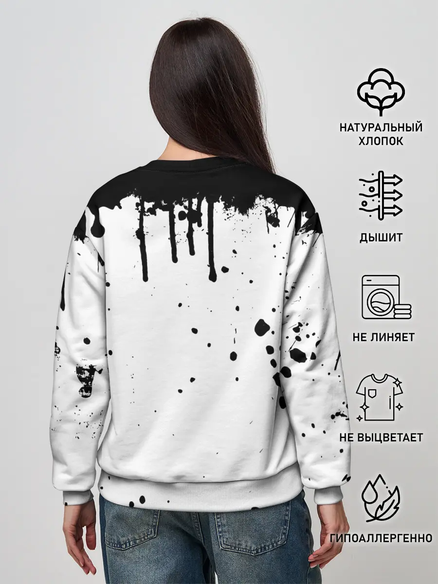 Женский свитшот / АХЕГАО с подтёками